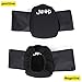 JeCar Center Console Armrest Pad Cover with Storage Bag for 2018 Jeep Wrangler JL & Unlimited Sahara Sport Rubicon(Dog Paws Print Logo)