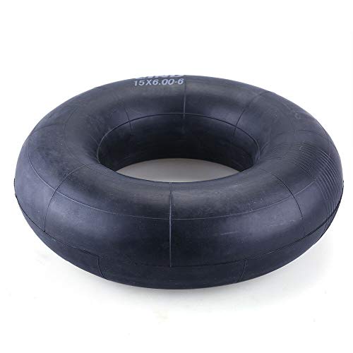 15x6.00-6 Tractor Inner Tube (2 Pack) - PREMIUM Replacement 15 x 600-6 Heavy Duty Tube with Straight Valve for 16 x 6 Pneumatic Tractor Tires, Lawn Mowers, Go Karts, Golf Cart, Garden Utility Vehicles - Thumbnail 2