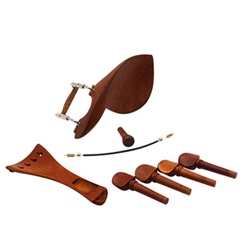 image for Blueseason Ebony/ Jujube Violin Parts Set 4/4 Size, Guarneri, French P