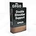 GOGO Black Double Shoulder Support, Neoprene Protector Wrap Brace-M