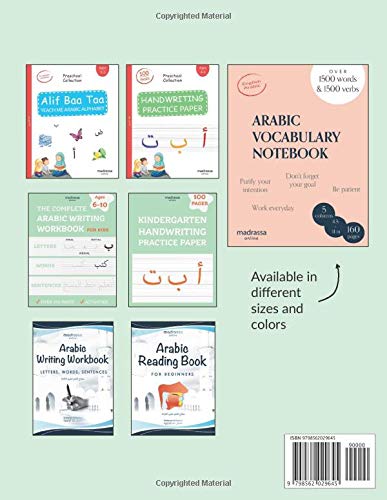 Arabic Vocabulary Notebook 5 Columns To Memorize And Revise Over 3000 Words And Verbs Learn Arabic Language Easier Bilingual English Arabic Ruled Book Arabic Learning Books Madrassa Online 9798562029645 Amazon Com Books