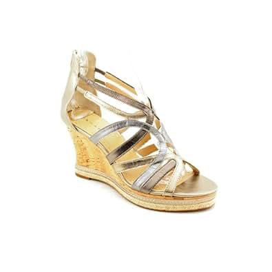 Amazon.com | Tahari Isla Womens Open Toe Leather Wedges