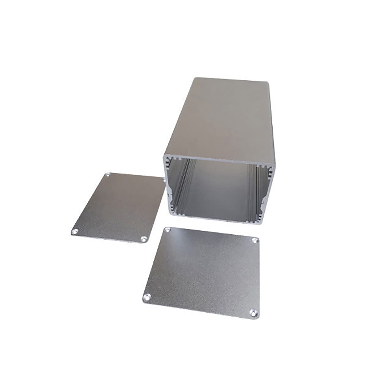 SEIWEI Aluminum Project Instrument Box, Heat-dissipating, PCB Board Holder, Silver, Not Water Resistant, Includes Case, Panels, Fasteners