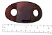 Parcelona French Classic Oval Brown Tortoise Shell Bun Cover Holder Hair Slider Pin Thru Hair Barrette Clip with Stick