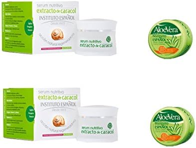 Instituto Espanol Snail Extract Nourishing Serum 2x 50ml + Aloe Vera Body Cream 2x 50ml