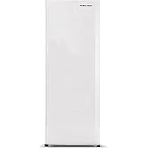 Hamilton Beach HBFRF6892-WHITE HBFRF6892 Upright Convertible Fridge/Freezer-Reversible Door-Removable Glass Shelves-Adjustable Controls-6.8 cu ft, White