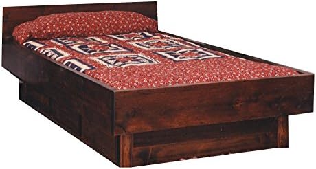Strobel Organic Phoenix Complete Waterbed 5 Board Frame Walnut Finish King