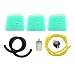 HURI Air Filter Gas Fuel Line Hose Tube Filter for Husqvarna 123C 123L 123LD 223L 223R 322L 323C 323E 323HE 325C 325CX 325HDA 326C 326L 326LDX HA110 HA850 primary