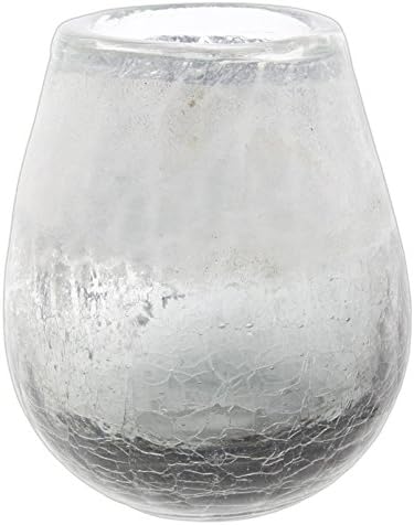 DCC 5" Contemporary Style Hombre Clear Glass Decorative Vase