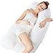 Sable Body Pillow Pregnancy Maternity with Adjustable Elastic Band, Ergonomic Maternity Pillow for Comfortable Sleeping & Nursing Support (Machine Washable Zipped Cover, Hypoallergenic Fill)