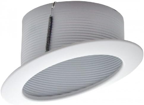 Slope Stepped Baffle White for 6" Recessed Can