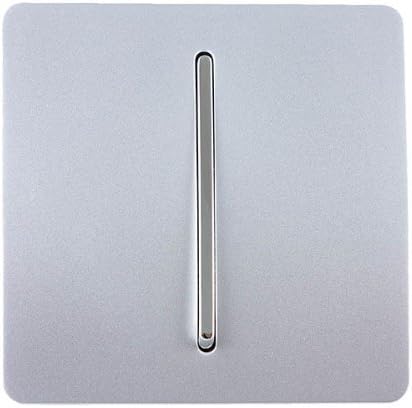 Trendi Artistic Modern Glossy Door Tactile Auto Retractive Bell Switch Silver ART-DBSI