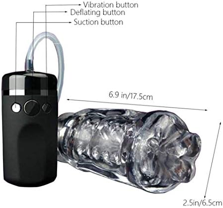 FUTNA Tshirt Mǎssǎger Training Vibrǎting USB Rechargeable Aír-cräft Cup Automatic Pīston Suckīng 10 Mode 3D Realistic Silicone Training Electric Super Strong Power Suck for Men Best Gift