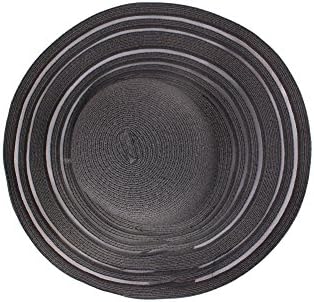 Global Luxe Women's Packable Floppy Beach Hat (Black)