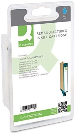 Q-Connect HP 920XL Remanufactured Cyan Inkjet Cartridge High Yield, Blue