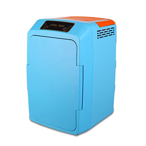Click Here to See More Images YI HOME- 12L Car Mini Refrigerator Portable Household Small Electronic Freezer Fast Refrigeration Heating Dormitory Silent 12V,Blue