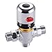 KES Thermostatic Mixing Valve SOLID BRASS Mixing Valve 3-Way G1/2 Male Connections, 68-119 ℉ Stepless Adjustment,ML100