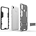 HTC Desire 10 Pro Case, CoverON [Shadow Armor Series] Hard Slim Hybrid Kickstand Phone Cover Case for HTC Desire 10 Pro - Gray / Black