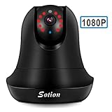 SOTION Internet WiFi Wireless Network IP Security Surveillance Video Camera System, Baby and Pet Monitor with Pan and Tilt, Two Way Audio & Night Vision (1080P)