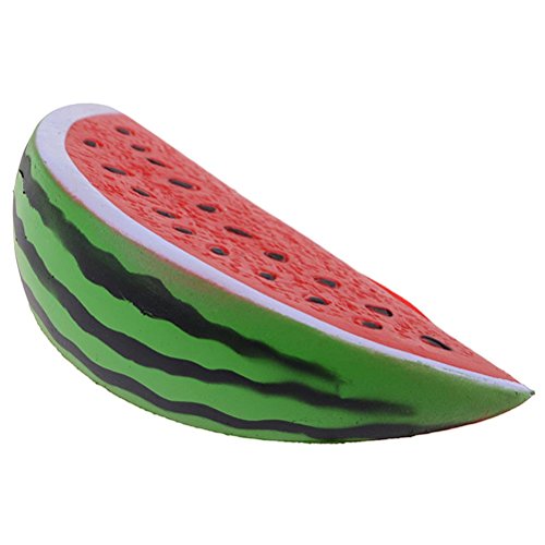 LIGONG Scented Slow Rising Toy Charms Soft Squishy,Stress Relief Super Soft Watermelon, 12.5CM, Green