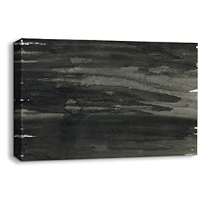 Canvas Wall Art Abstract Ink Feature Painting Artwork for Home Prints Framed - 12x18 inches
