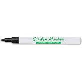 Garden Markers for Outdoor Use, 0.8 mm Medium Point, Black - Fade Resistant Ink, Waterproof, Xylene Free, No Smudging, Dries Quick, Alcohol Based Garden Marker Pen, Use On Almost Any Surface