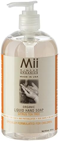 Organics Kids Natural Liquid Hand Soap, Citrus Tea Tree, 16 ounce