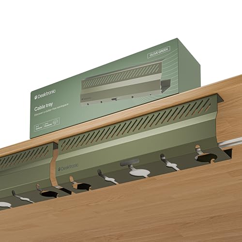 Desktronic Cable Duct Desk Green