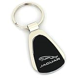 Jaguar Black Tear Drop Keychain