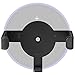 WALI Metal Wall Mount Dot 2nd Generation Holder Bracket Case Stand for Smart Home Speaker Assistant (SWM-EH-01B), 1 Pack, Black
