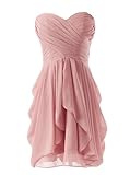 Dressystar® Chiffon Bridesmaid Dress Short Sweetheart Homecoming Dance Gown
