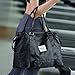 Travel Weekender Bag For Women Men Large, Black Duffle Bag, Overnight Shoulder Bag, NICE COM SUPPLY, Fit 15.10 laptop with Dry Wet Pocket