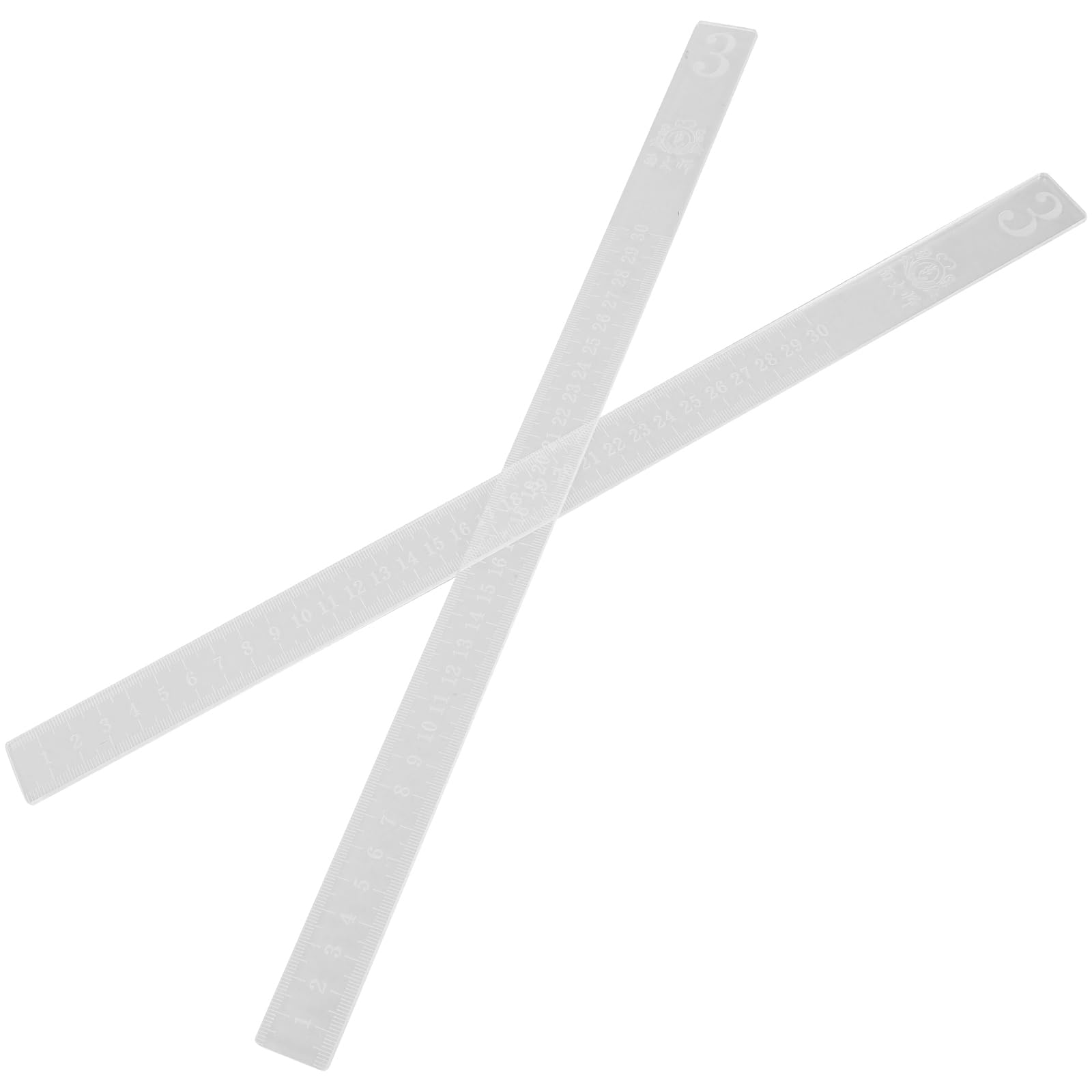 2pcs Thickness Measuring Rulers Guide Sticks Kit Cookie Balance Rulers Levelers Rolling Pin Guides Baking Cookies Pies Pastries Fondant