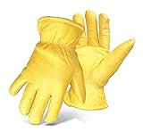 Boss Gloves 7185L Boss Therm Premium Grain Deerskin Leather Driver, Large