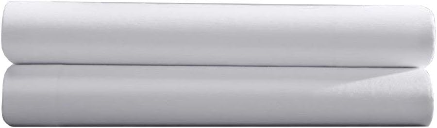 Pacific Linens Solid White, Twin XL Size Flat Bed Sheet (66x104), 1-Piece, 200 Thread Count Poly-Cotton Blend, Luxurious Hotel Quality, Great for College Dorms, Elegant, Breathable, and Durable: Home & Kitchen