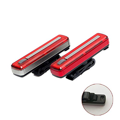 image for Bike Tail Light,Quaanti USB Charging COB LED Bicycle Seat Post Taillig