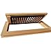 Homewell Maple Wood Floor Register, Flush Mount Vent with Damper, 4x10 Inch, Unfinished
