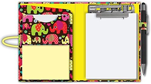 Nourish A6 Elephant Laminated Memo Pad with Sticky Notes, Stylus Pen and 1 Extra Pad