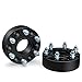 RockTrix 2in Hubcentric Wheel Spacers (6x5.5 to 6x5.5, 78.3mm Bore, 14x1.5 Studs) Compatible with Cadillac Escalade, Chevy Avalanche Silverado Suburban Tahoe, GMC Savana Yukon - 6x139.7 Black 2pcs
