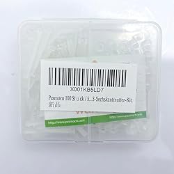 Pzsmocn 100 Pieces/50 Sets M3*25 mm PC Transparent