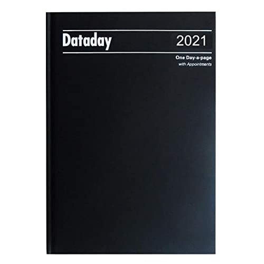 Dataday Black Day to a Page Diary Dataday Desk Diary Ref - A41A