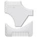 Xpreen Beard Stying Comb, 2 Pieces Multi-functional Men's Beard Shaping templete Comb, Mustache Jaw Line Shapper Comb Brush Tool