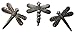 it's cactus - metal art haiti Set of 3 Small Garden Dragonflies 6 Inches, Decorative Wall Hanging Plaques, Indoor Outdoor, Fall Decorations, Handmade, Fair Traded Haitian Artwork