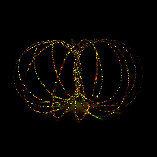 GloFX Glow Flow Ring - Speckled - UV Reactive Glow in The Dark Magic Kinetic Arm Spring Interactive  - coolthings.us