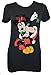 Disney Mickey Minnie Mouse Mistletoe Kiss Juniors T-Shirt