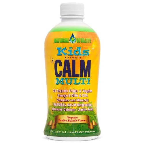 Natural Vitality - Kids Natural Calm Multi (Organic Fruity Splash Flavor, 30oz) image