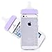 Generic Baby Bottle Cute 3D TPU Soft Pregnant Woman Milk Bottle Clear Case Lanyard Case Cover for iPhone 5/5s (Purple)