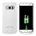 COOFUN Samsung Galaxy S7 Edge Charger Case 5200mAh Ultra Slim Rechargeable Portable External Backup Battery Pack-Charger Cover-Protective Case Power Bank Case (White)