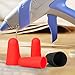 Silicone Finger Protectors Covers Caps for Hot Glue Gun Wax Rosin Resin Honey Adhesives Scrapbooking Sewing Crafts Ironing Embroidery Needlework Accessories (Black&Red)