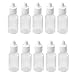 TOOGOO(R) 10 Pcs 10 ML 1/3 OZ LDPE Plastic Childproof Dropper Bottles Oil Lotion